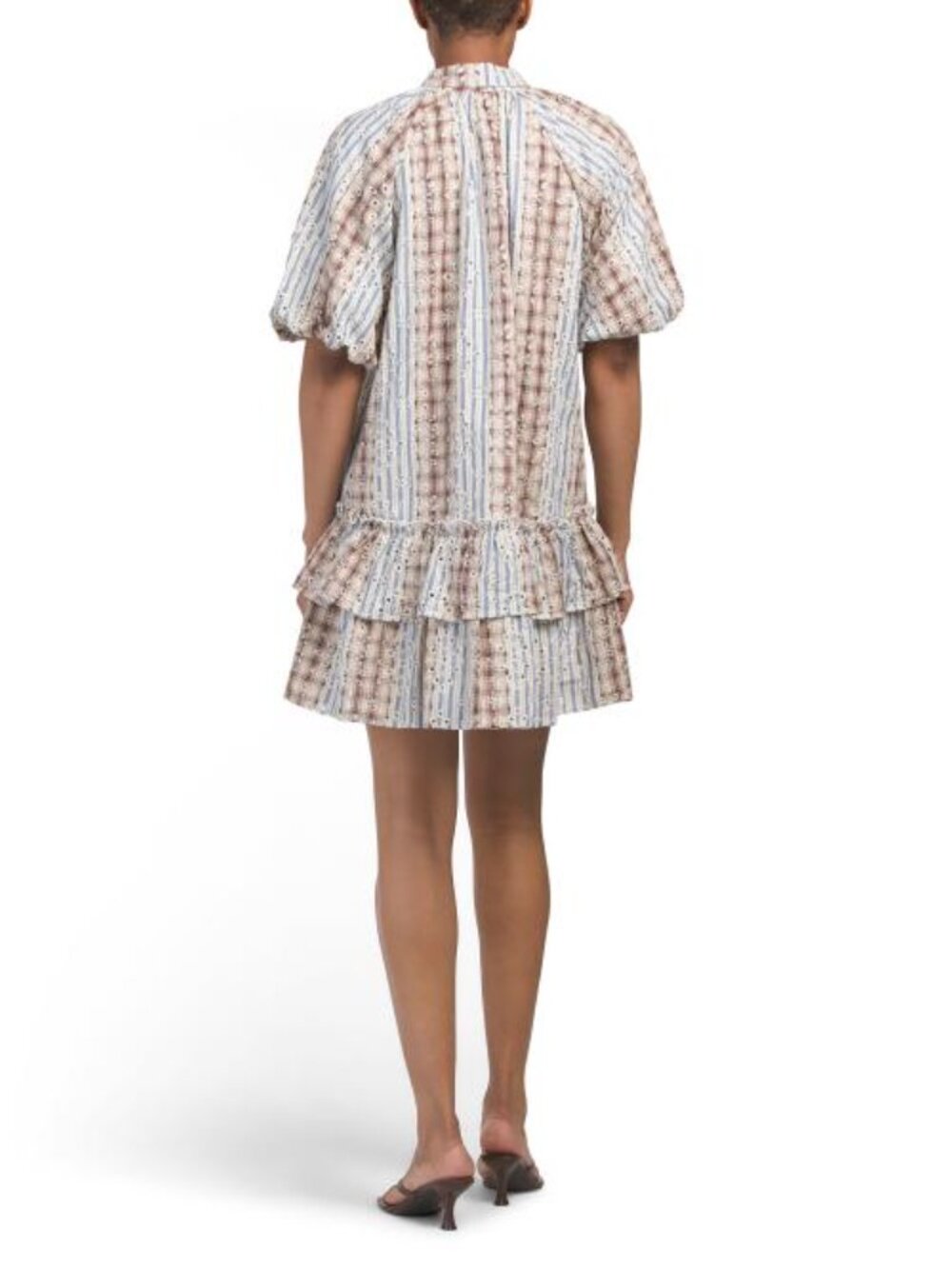 AUREUM Embroidered Mini Shirt Dress - Picture 2 of 5